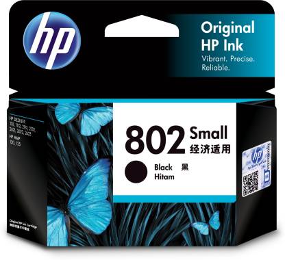 HP 802 BLACK (SMALL) CARTRIDGE