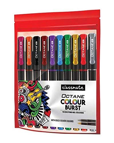 Clasmmate octane colour burst gel pens