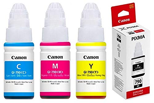Canon 790 (Cyan, Magenta, Yellow, Black) Ink Bottle Combo