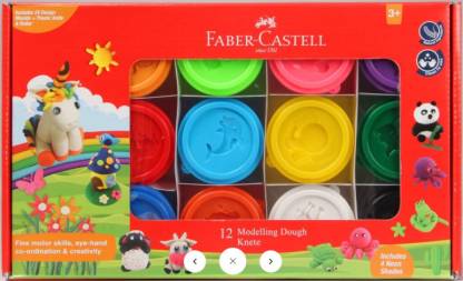 FABER-CASTELL 12 Modelling Dough Art Clay  (600 g) ( 370812 )