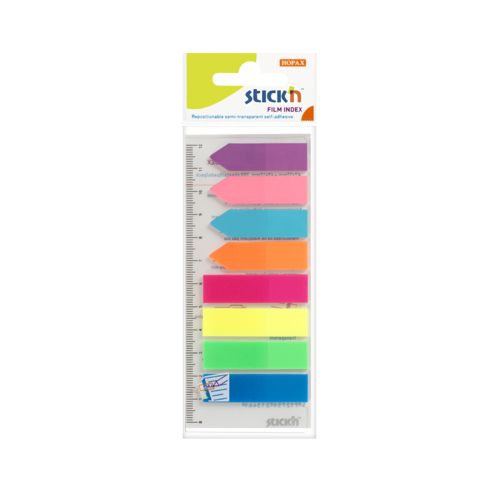 StickN Film Index Neon Tabs 8 (4 strips + 4 arrows)