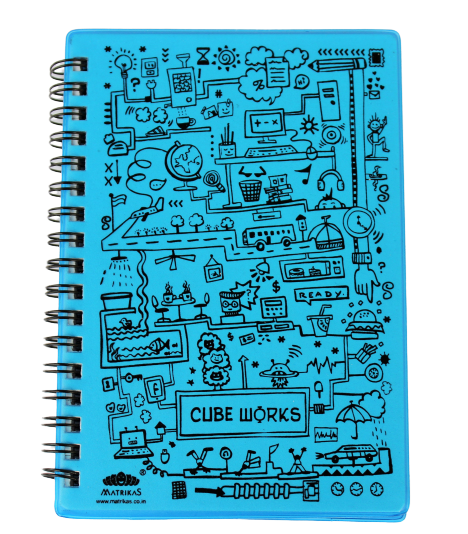 Cube Works Creative Diary Ruled (Blue)