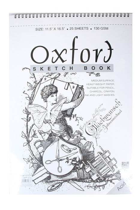 Oxfort Sketch book- (Size 11.5' x 16.5")