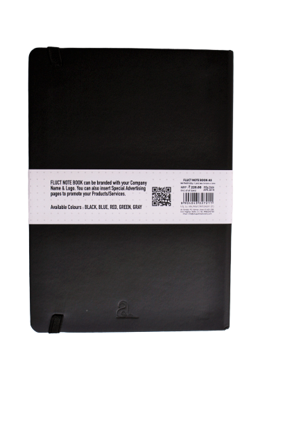 Fluct Notebook by Anupam With Elastic Closure A5 165 pages (Dot-Grid pages)