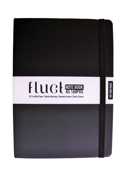 Fluct Notebook by Anupam With Elastic Closure A5 192 pages (Single-Ruled pages)