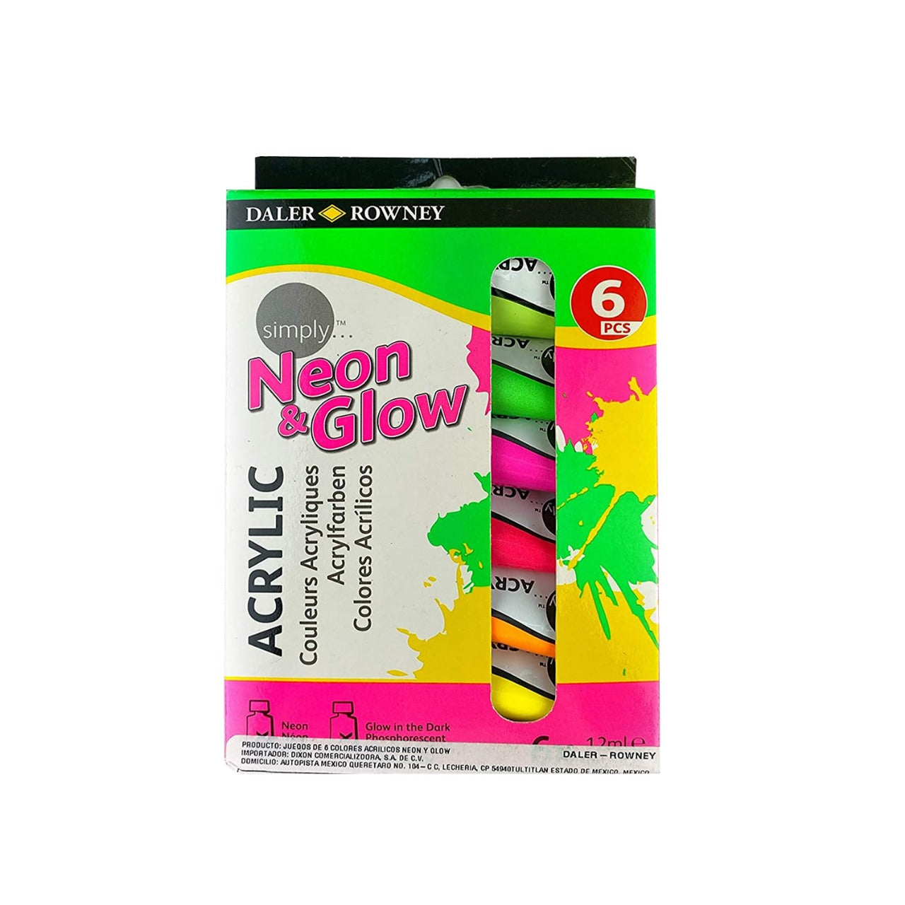 Daler Rowney Neon Colours set of 6