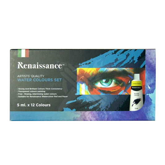 Renaissance artist quality watercolour tube set of 12 12ml