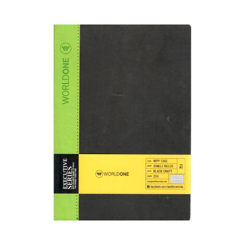 World Ruled Notebook World one Executive Series notebook - A5 (single ruled) – Bansal Stationers