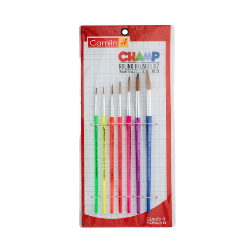 Camlin Champ Round Brushes- Set of 7