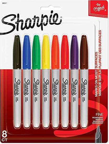 Sharpie fine tip pack of 8