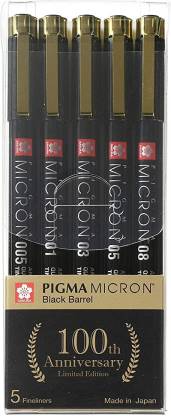 Sakura Pigma Micron Black Barrel