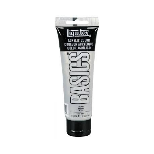 Liquitex Basics Acrylic Color- Silver  (118ml)