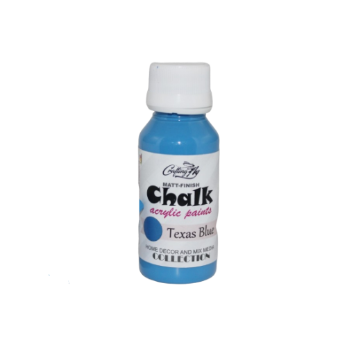 Craft fly Chalk Acrylic Paints- Texas Blue Matt Finish (60ml)