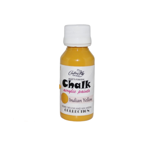 Craft fly Chalk Acrylic Paints- Indian Yellow Matt Finish (60ml)