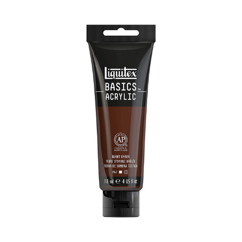 Liquitex Basics Acrylic Color- Burnt Umber  (118ml)