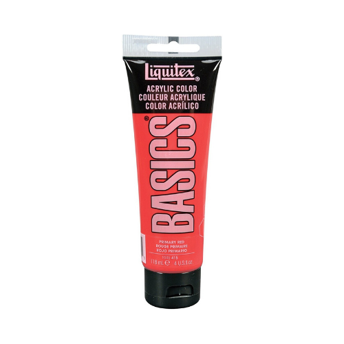 Liquitex Basics Acrylic Color-Primary Red (118ml)