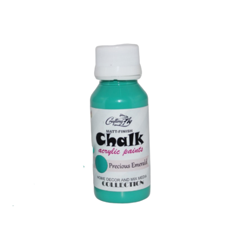 Craft fly Chalk Acrylic Paints- Precious Emerald Matt Finish (60ml)