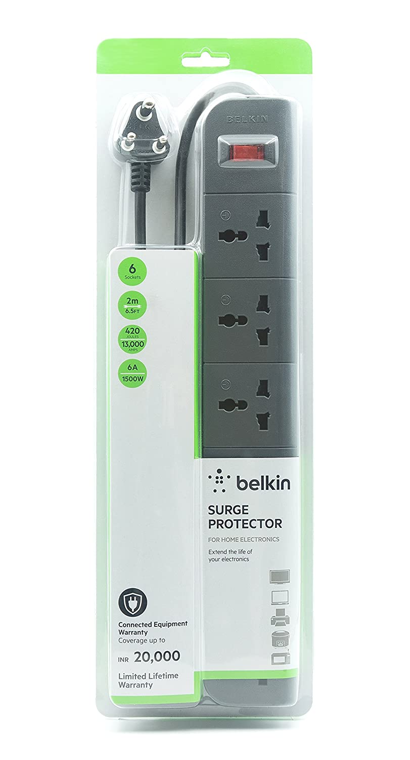 BELKIN 6 SOCKET SURGE PROTECTOR