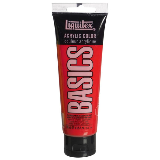 Liquitex Basics Acrylic Color-Cadmium Red medium hue (118ml)