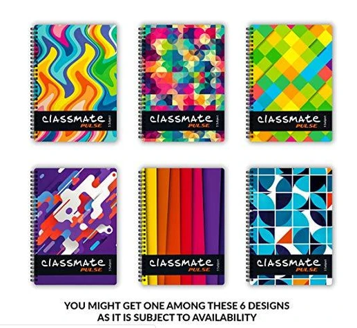 Classmate Pulse Exercise Book (spiral)- (300 Pages) Pack of 2