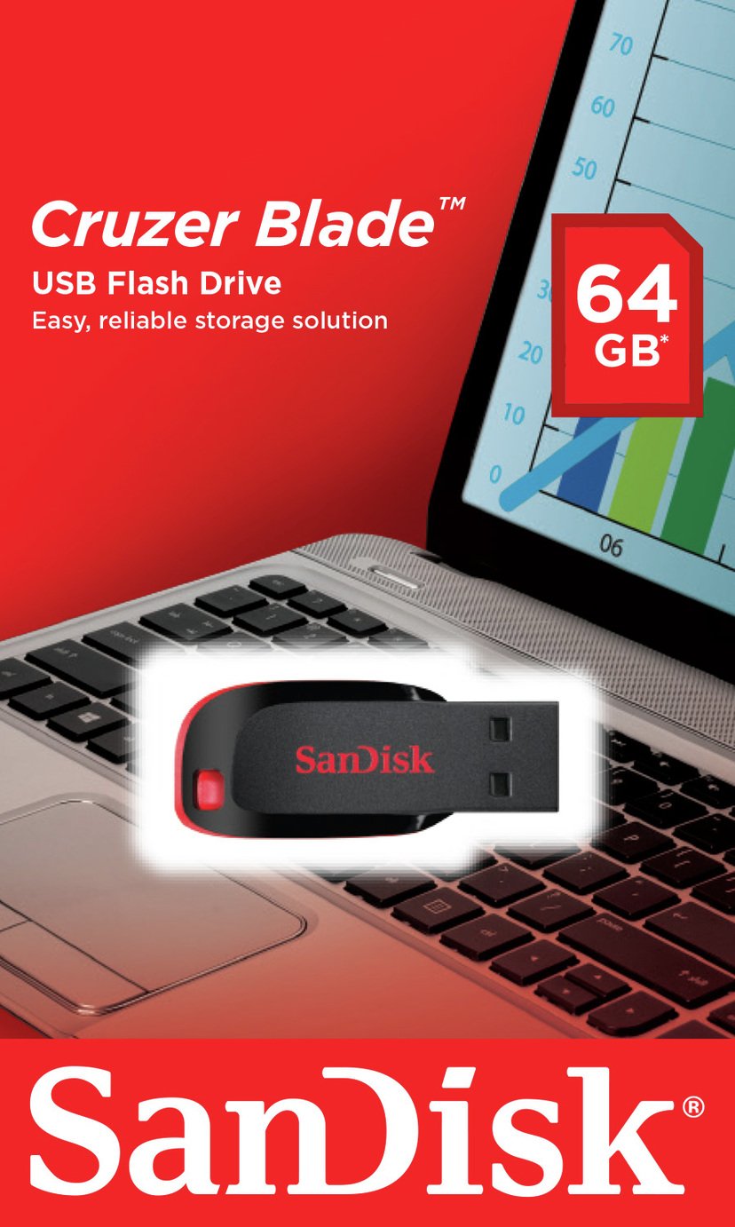 SanDisk Cruzer Blade Pendrive 64 GB