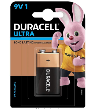 Duracell Ultra 9V Battery (Pack of 1 9V Alkaline)