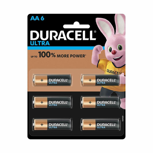 Duracell Ultra AA Cells Pack of 6 (1.5V Alkaline)