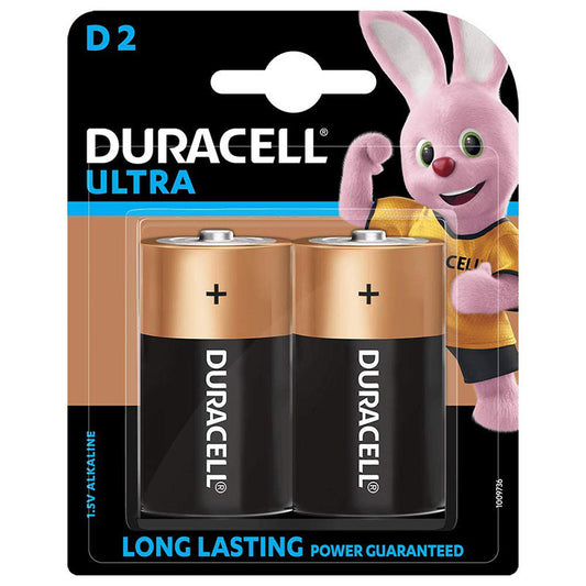 Duracell Ultra D2 Cells Pack of 2 (1.5V Alkaline)