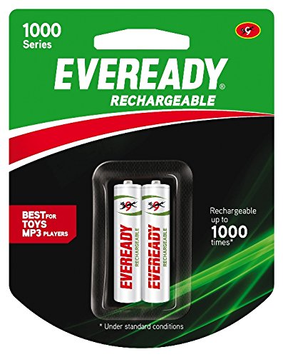Eveready Rechargable AA 1000 Series Cells (Twin Pack)