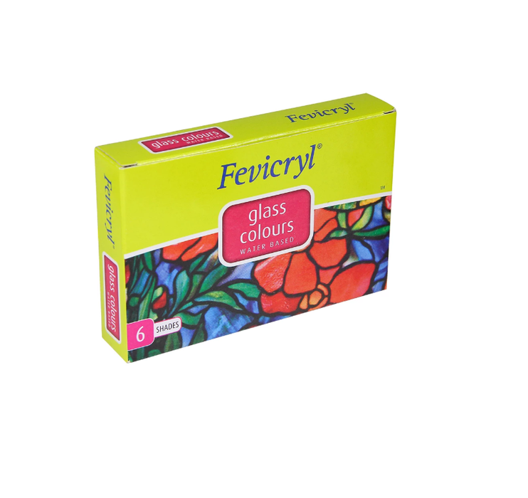 Fevicryl Glass Colours Water based 6 shades