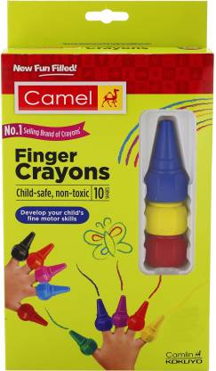 Camel Finger Crayons Child-Safe