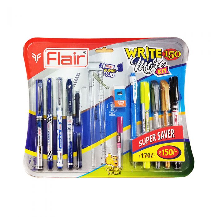Flair Write more kit 150- Combo of assorted 14 pcs