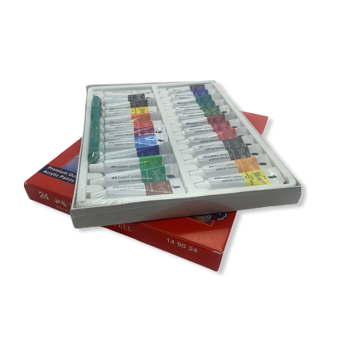 Faber-Castell Student Acrylic Colour Set - Pack of 24( 149024)