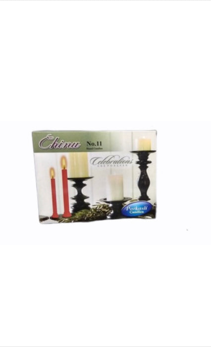 Standing Wax Candle Colored Pack of 10