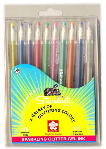 Sakura Gelly Rolls Stardust 10 Assorted Pens