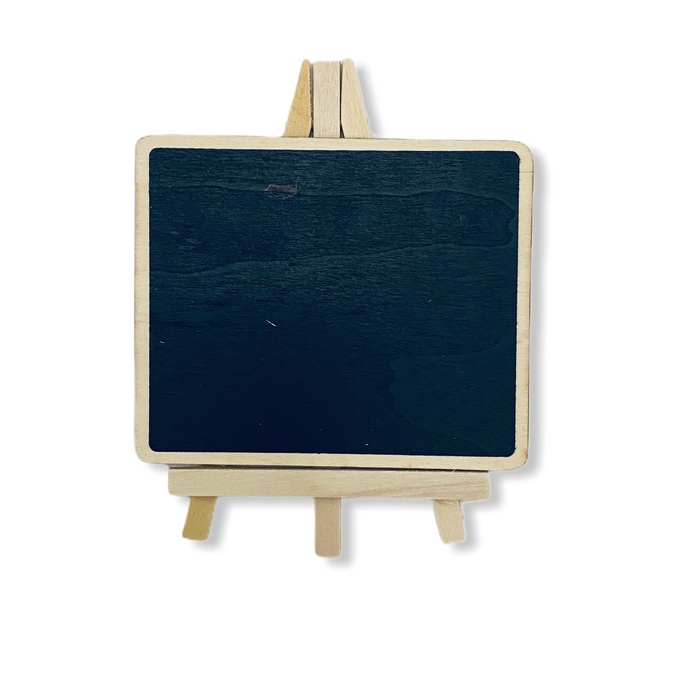 Vintage Wooden Mini Black Board With Easel ( Rectangle Shape )