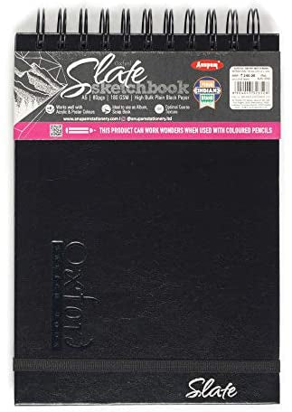 Anupam A5 Slate Sketch Book (80pages)