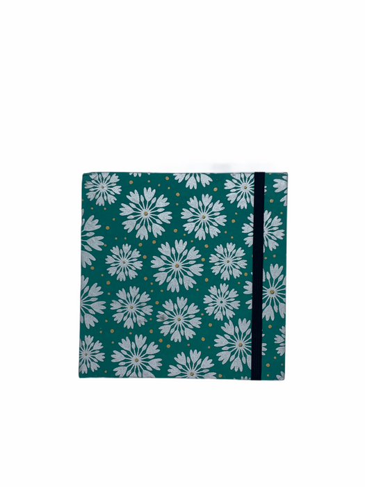 JAIPUR HAND MADE NOTE BOOK ( 6x6 SQUARE GREEN )
