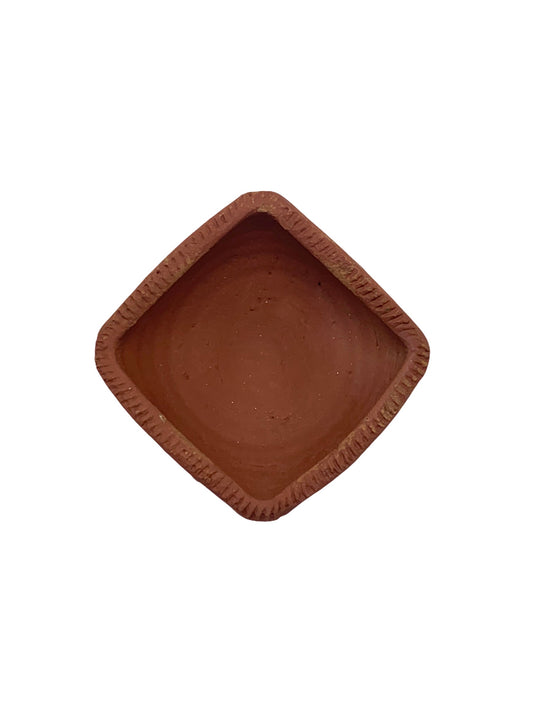 Mitti Diya Large 4 Point Diya Pack of 5