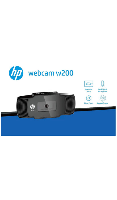 HP w200 HD 720p/30 Fps Webcam