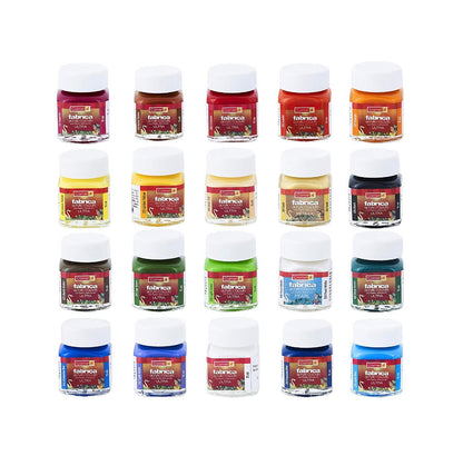 Camel Fabrica Acrylic Colours ( 20 Assorted Shades 15ml )