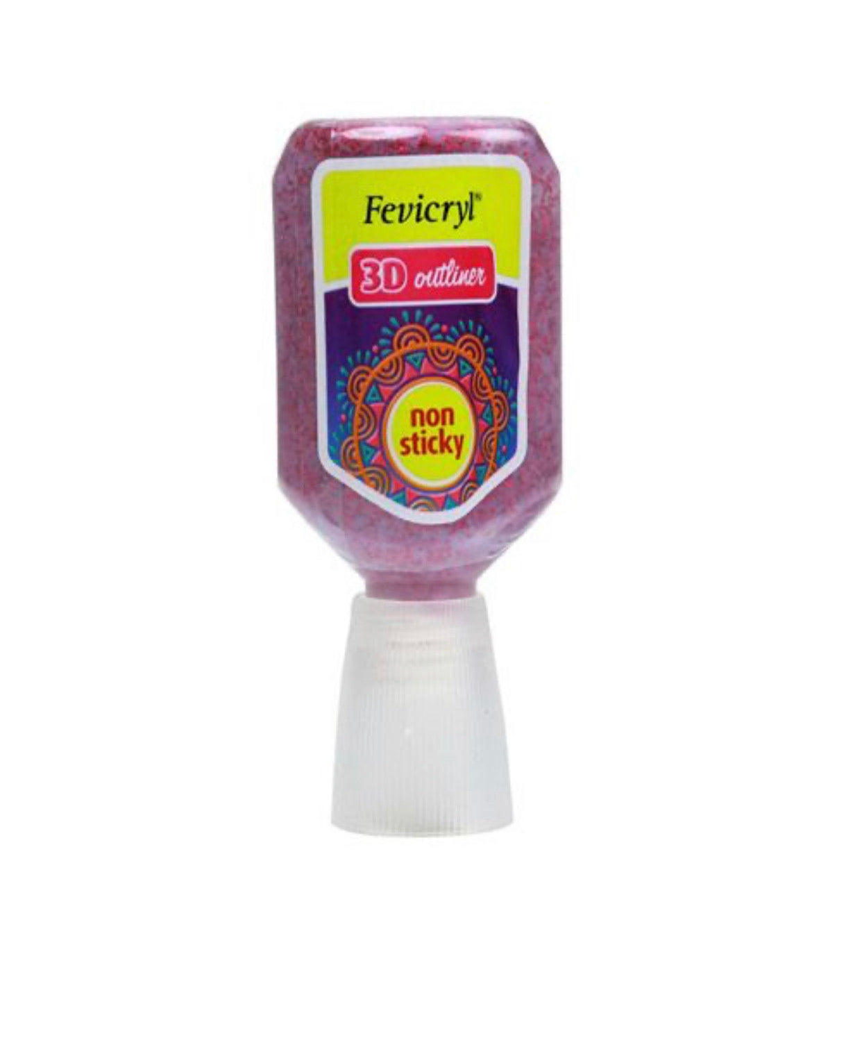 Fevicryl Hobby Ideas 3D Outliner Glitter 20ml-Magenta