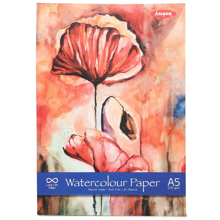 Watercolour Pad - A5, 200GSM, 20sheets