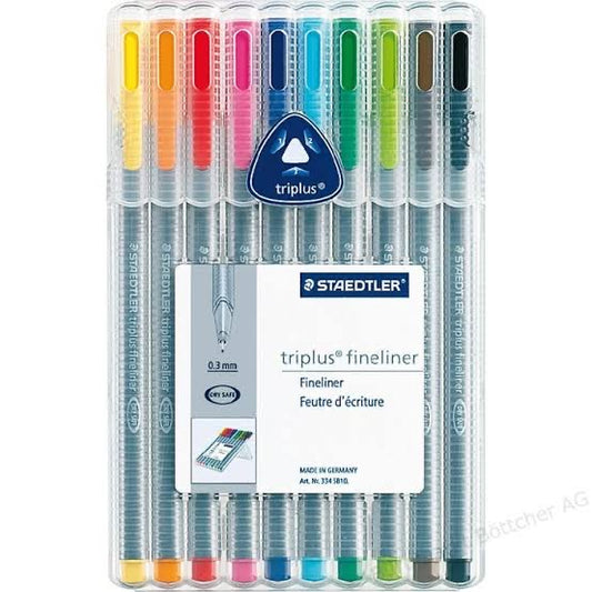 STAEDTLER TRIPLUS FINELINER (SET OF 10)