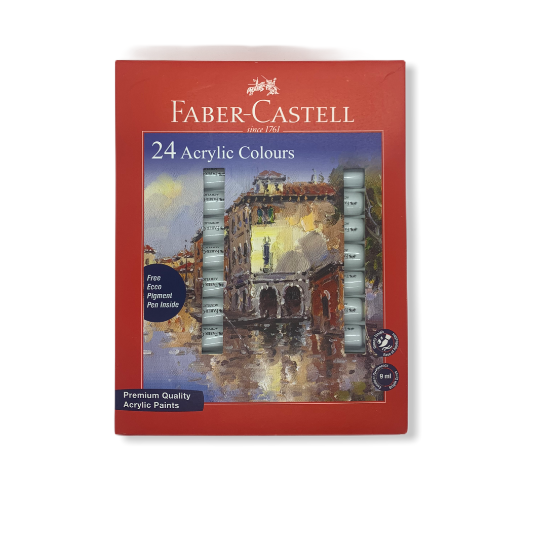 Faber-Castell Student Acrylic Colour Set - Pack of 24( 149024)