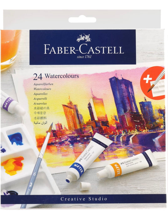 Faber-Castell Creative Studio Watercolours 9 ml Set of 24