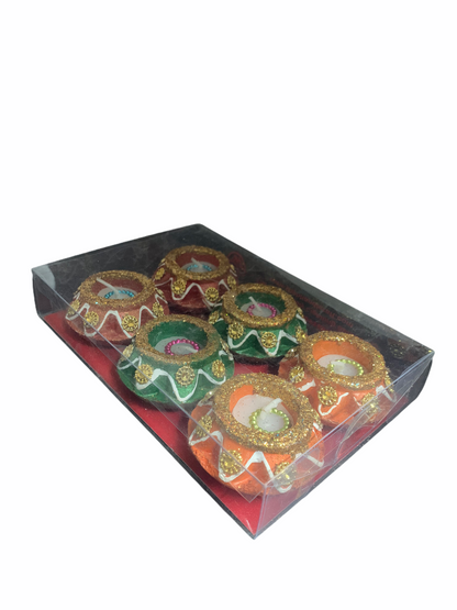 Matki Wax Diya Pack of 6