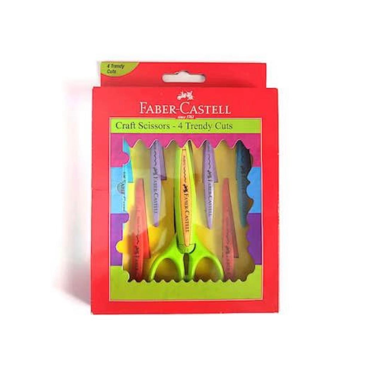 Faber Castell Craft Scissors - 4 Trendy Cuts