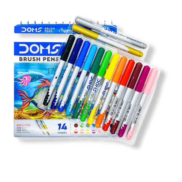 Doms Brush Pens (Set of 14)