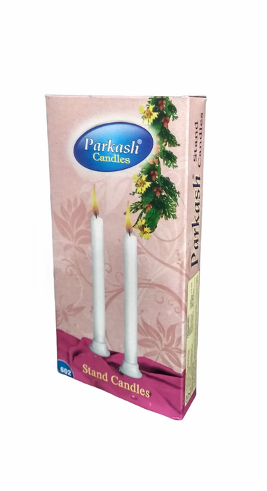 White Standing Candle Pack of 6